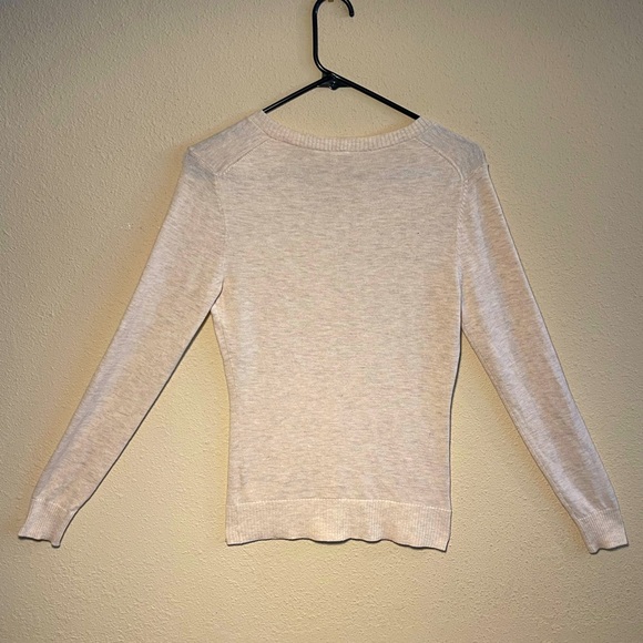 Oatmeal Heather Crewneck Cardigan - Picture 3 of 5